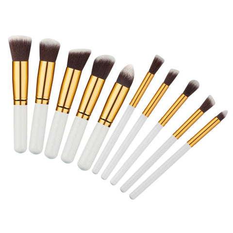 10 piece makeup brush set W716