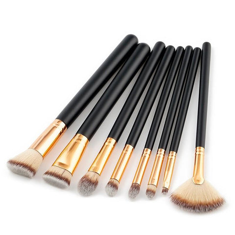 8 piece makeup brush set W665