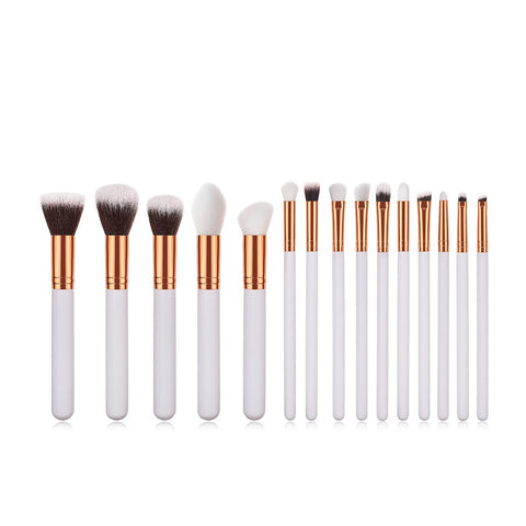 15 piece makeup brush set W928
