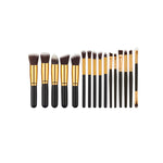 16 piece makeup brush set W933