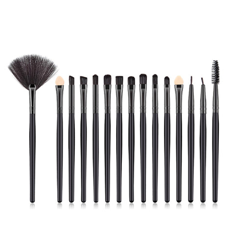 15 piece makeup brush set W923
